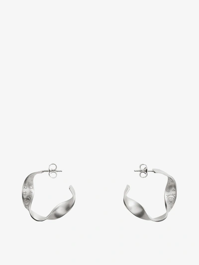 Shop Mm6 Maison Margiela Earrings In Silver