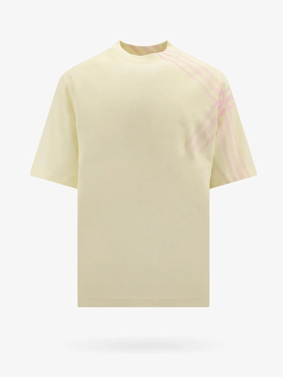 Shop Burberry T-shirt In Yellow