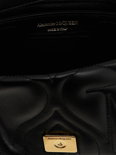 Shop Alexander Mcqueen 'seal' Small Crossbody Bag In Black