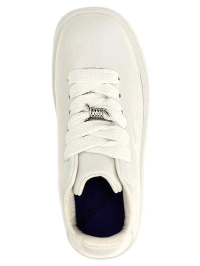 Shop Burberry 'box' Sneakers In White