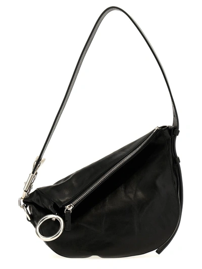 Shop Burberry 'knight' Small Shoulder Bag In Black