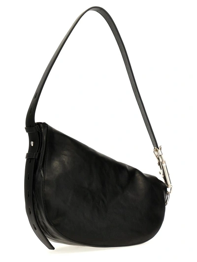 Shop Burberry 'knight' Small Shoulder Bag In Black