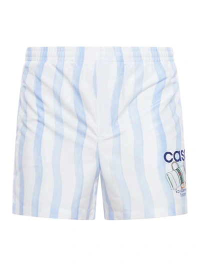 Shop Casablanca Swim Shorts Swimwear In Blue