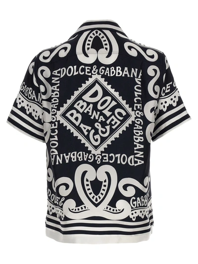 Shop Dolce & Gabbana 'marina' Shirt In Blue