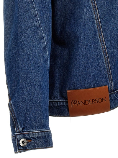 Shop Jw Anderson J.w. Anderson 'twisted Workwear' Denim Jacket In Blue
