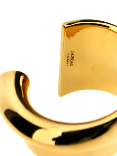 Shop Jacquemus 'le Bracelet J' Bracelet In Gold