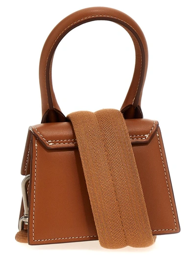 Shop Jacquemus 'le Chiquito Homme Mini' Handbag In Brown