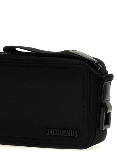 Shop Jacquemus 'le Cuerda Horizontal' Crossbody Bag In Black