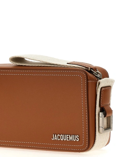 Shop Jacquemus 'le Cuerda Horizontal' Crossbody Bag In Brown