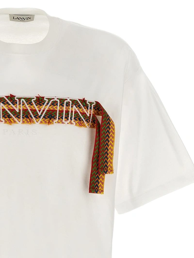 Shop Lanvin 'curb Lace' T-shirt In White