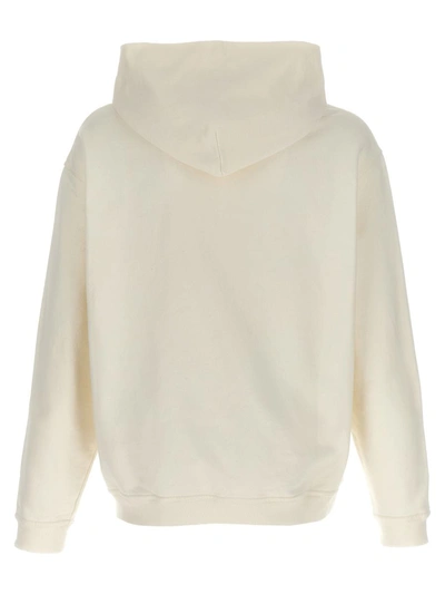 Shop Maison Margiela Logo Hoodie In White