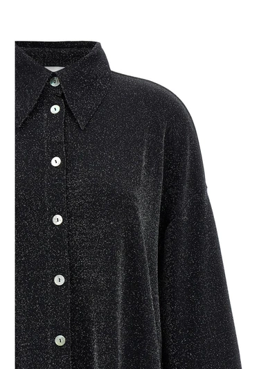 Shop Sleeper 'cosmos Metallic' Pajama Set In Black
