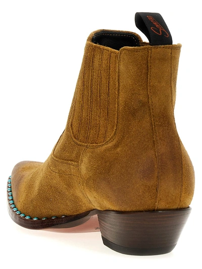 Shop Sonora 'hidalgo Mini' Ankle Boots In Beige