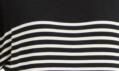 Shop Max Studio Stripe Minidress In Black
