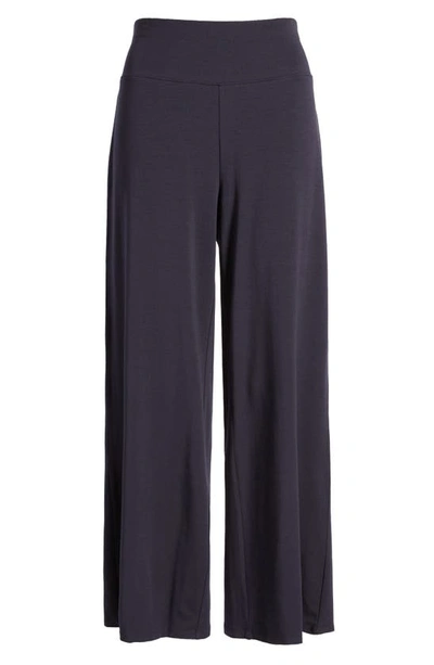 Shop Eileen Fisher High Waist Wide Ankle Pants In Nocturne