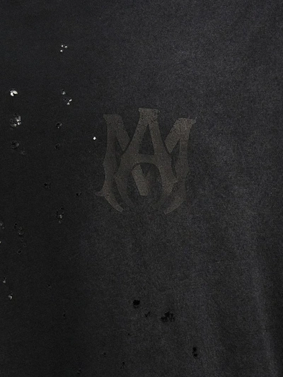 Shop Amiri 'ma Logo Shotgun' T-shirt In Black
