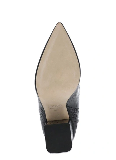 Paris Texas Anja Boot 70 High Heels Boots In Black Leather In Black
