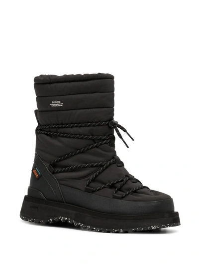 Shop Suicoke Bower-evab-hi-lace Boots In Black