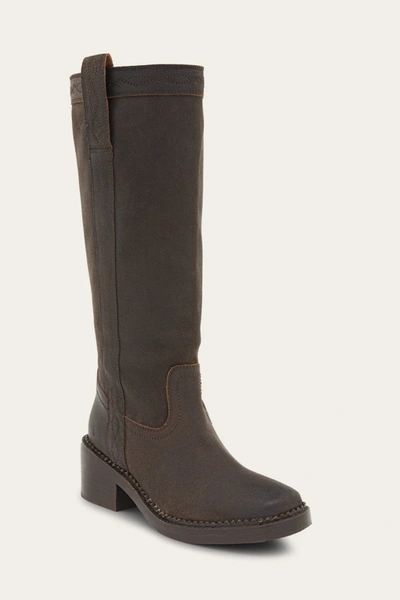 Shop The Frye Company Frye Kate Pull On Tall Boots In Chocolate