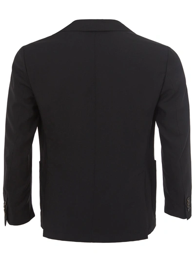 Shop Colombo Elegant Black Cashmere Men's Jacket
