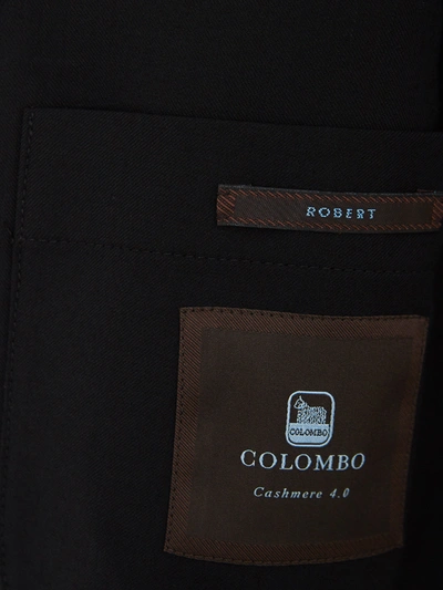 Shop Colombo Elegant Black Cashmere Men's Jacket