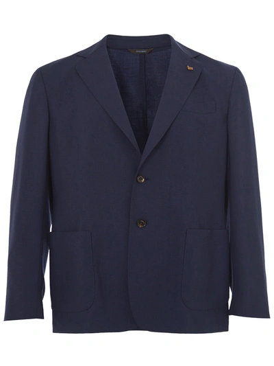 Shop Colombo Elegant Blue Cashmere Men's Men's Jacket