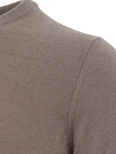 Shop Colombo Dove Grey Round Neck Cashmere Men's Sweater