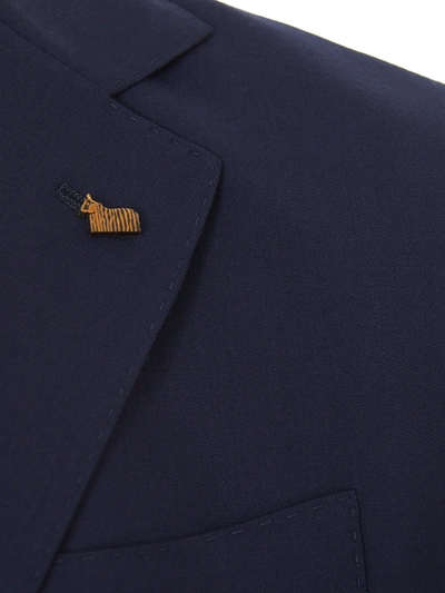 Shop Colombo Elegant Blue Cashmere Men's Men's Jacket
