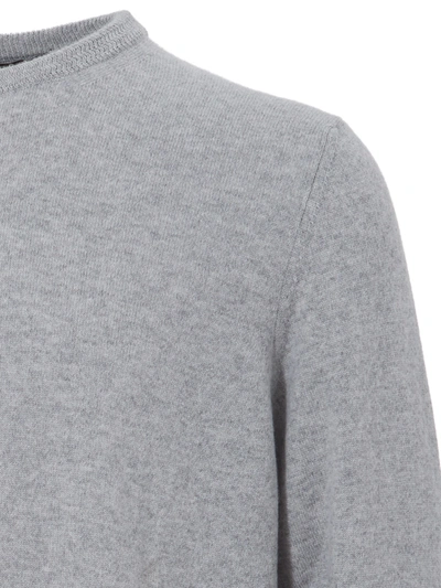 Shop Colombo Grey Round Neck Cashmere Men's Sweater