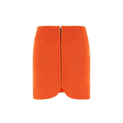 Shop Isabel Marant Étoile Olgane Mini Skirt In Orange