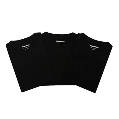 Shop Jil Sander T-shirts And Polos In Black/black/black