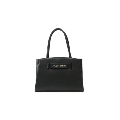 Shop Plein Sport Black Polyethylene Handbag