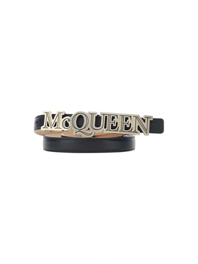Shop Alexander Mcqueen Belts E Braces In Black