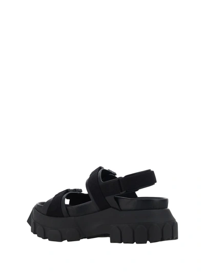 Shop Rick Owens Sandals In Black/black