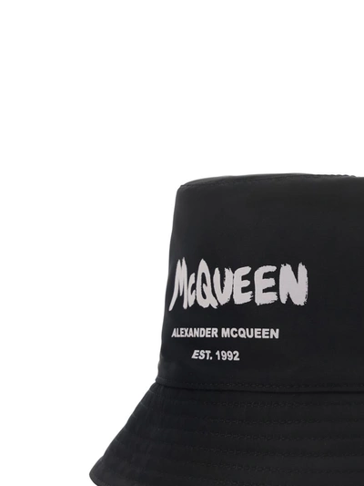 Shop Alexander Mcqueen Hats E Hairbands In Black/ivory