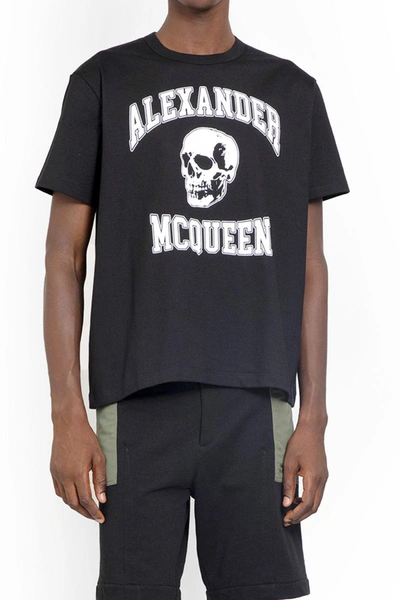 Shop Alexander Mcqueen T-shirts In Black&amp;white