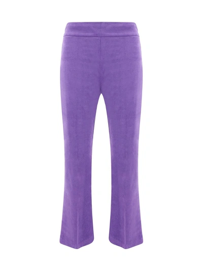 Shop Avenue Montaigne Pants In Purple