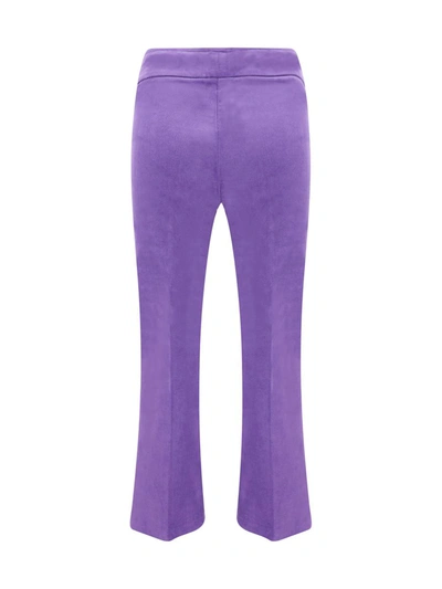 Shop Avenue Montaigne Pants In Purple