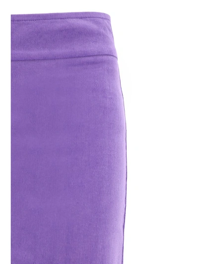 Shop Avenue Montaigne Pants In Purple