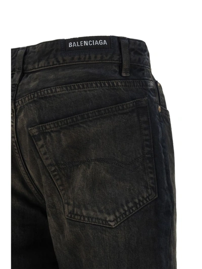 Shop Balenciaga Bermuda Shorts In Dark Brown