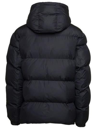 Shop Dolce & Gabbana Black Down Jacket  With Patch Pockets At The Front In Polyester Man
