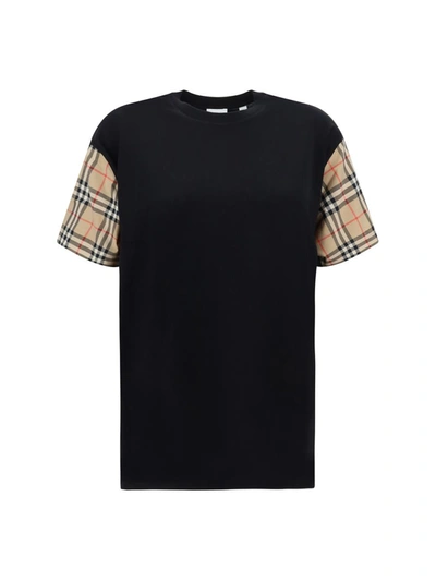 Shop Burberry T-shirts In Black