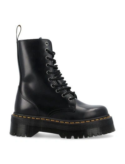 Shop Dr. Martens' Dr. Martens Jadon Hi Leather Platform Boots In Black