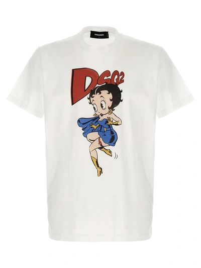 Shop Dsquared2 'betty Boop' T-shirt In White
