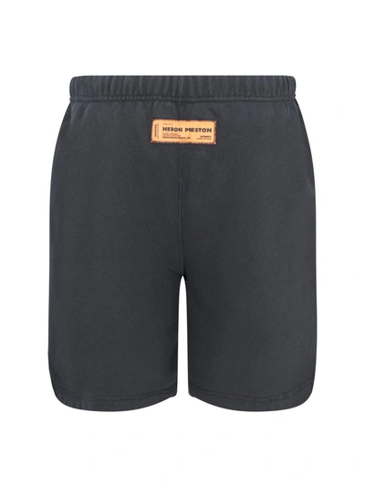 Shop Heron Preston Bermuda Shorts In Black Whit