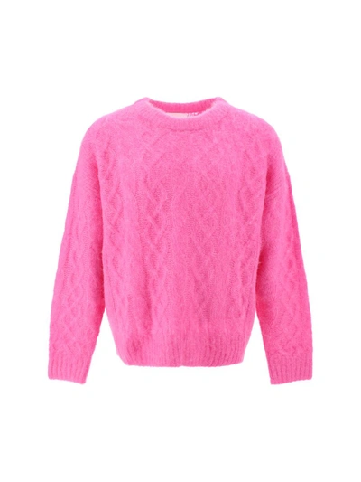 Shop Isabel Marant Knitwear In Fluo Pink