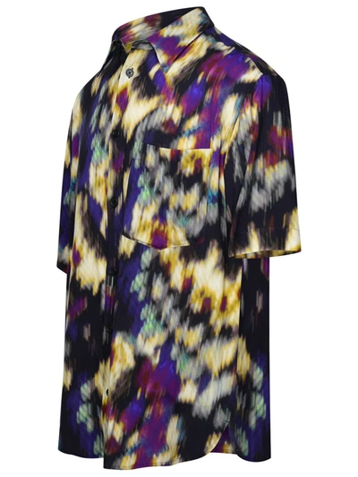 Shop Isabel Marant 'vabilio' Multicolor Viscose Shirt In Black