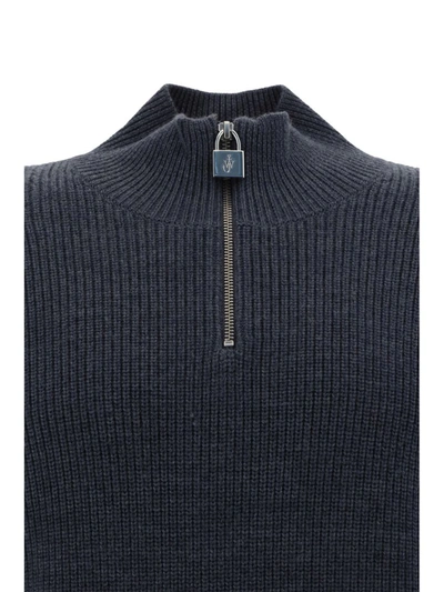 Shop Jw Anderson J.w. Anderson Knitwear In Charcoal Melange