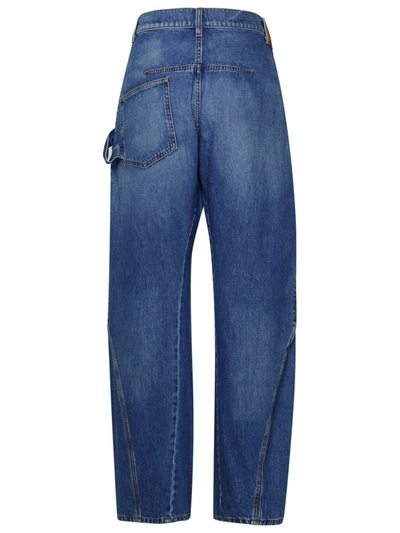 Shop Jw Anderson J.w. Anderson 'twisted Workwear' Blue Cotton Jeans