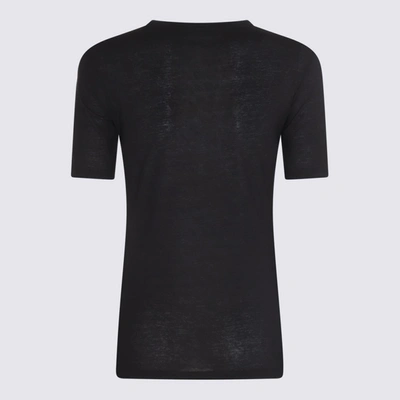 Shop Jil Sander Black Cotton T-shirt